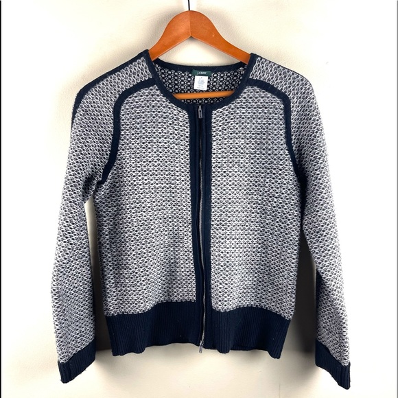 J.Crew Women Black Wool Cardigan. Size Small - Picture 4 of 7